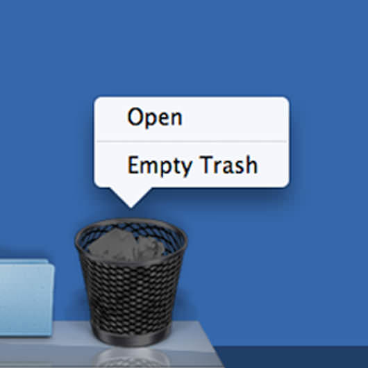 secure empty trash mac missing