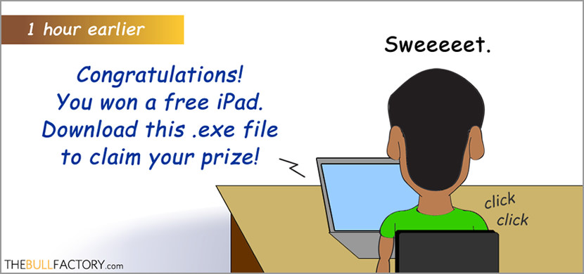 congratulation you won ipad iphone