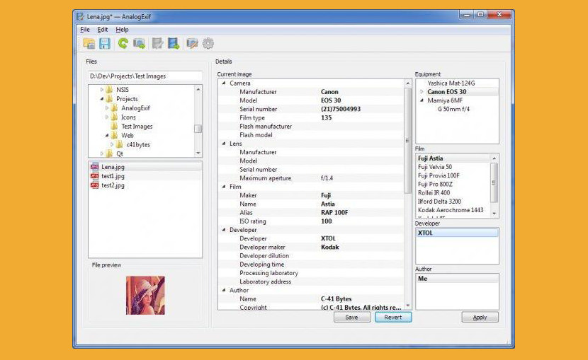 file exif data viewer