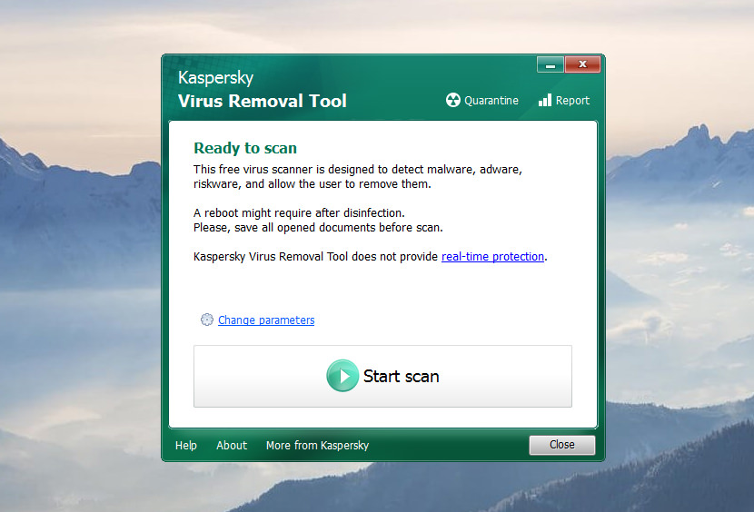 Kaspersky Virus Removal Tool 20.0.10.0 (05.11.2023) instaling