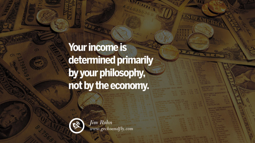 Inspirational Motivational Poster Amway or Herbalife Your income is determined primarily by your PHILOSOPHY, not by the ECONOMY. - Jim Rohn