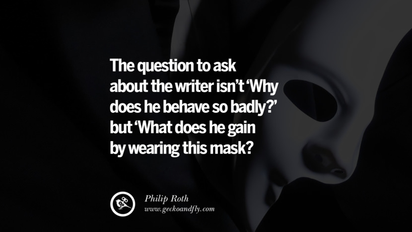 24 Quotes on Wearing a Mask, Lying and Hiding Oneself