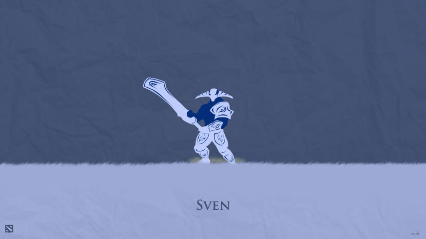 Sven download dota 2 heroes minimalist silhouette HD wallpaper