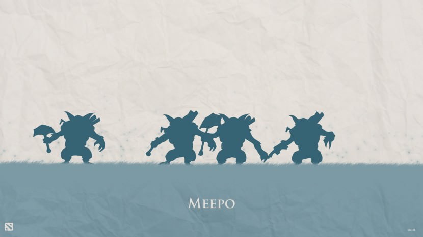 Meepo download dota 2 heroes minimalist silhouette HD wallpaper