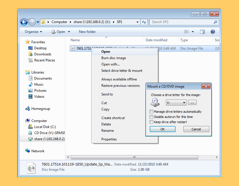 wincdemu виртуального диска монтировать изо бесплатно Лучший монтирования ISO Свободное программное обеспечение для создания виртуальных CD DVD-дисков Привод windows 7 монтировать бесплатно скачать win7