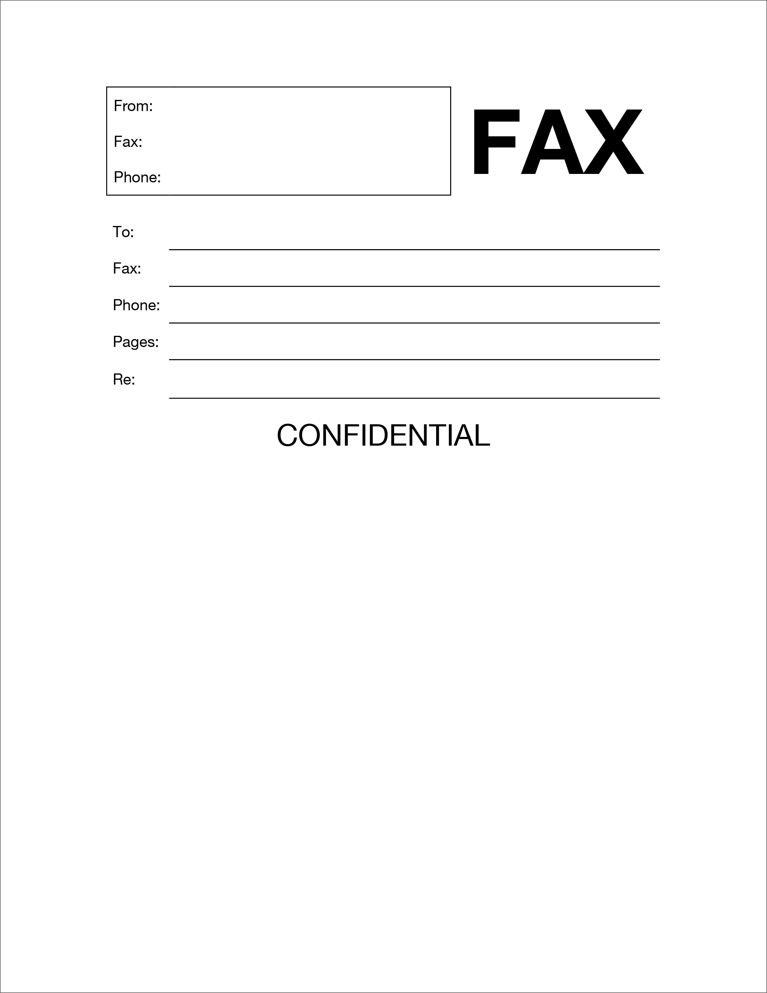 Generic Fax Form Cover Sheet Infinitylasopa   Fax Cover Template 02 