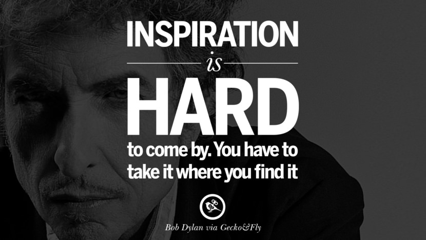  Inspirasjon er vanskelig å komme med. Du må ta den med dit du finner den. Beste tumblr sitater instagram pinterest Bob Dylan Sitater På Frihet, Kjærlighet via Hans Tekster Og Sanger
