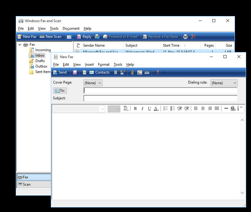 Send & Receive Faxes via Microsoft Windows 10 Fax and Scan