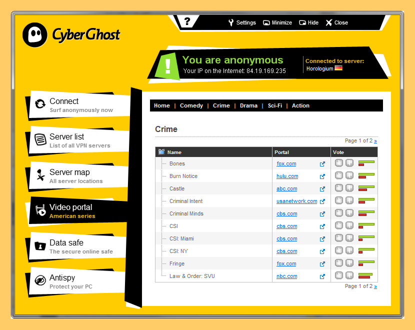 cyberghost vpn Top 10 Free VPN Service With US UK Server With Best Speed