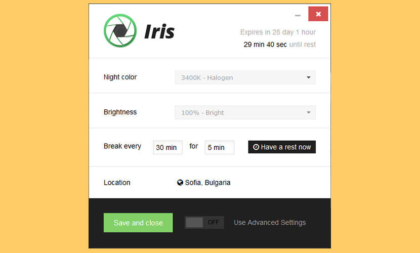 Iris app for mac