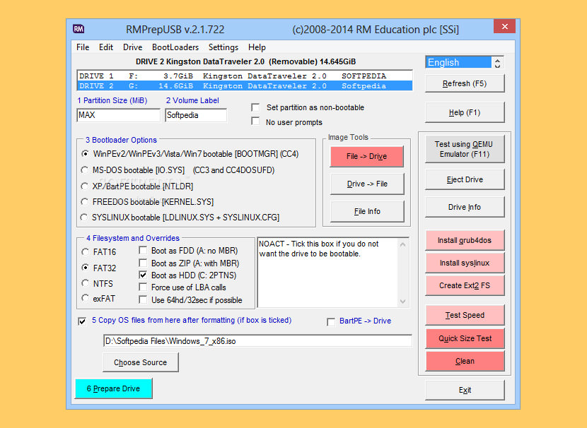 folder2iso bootable usb to iso