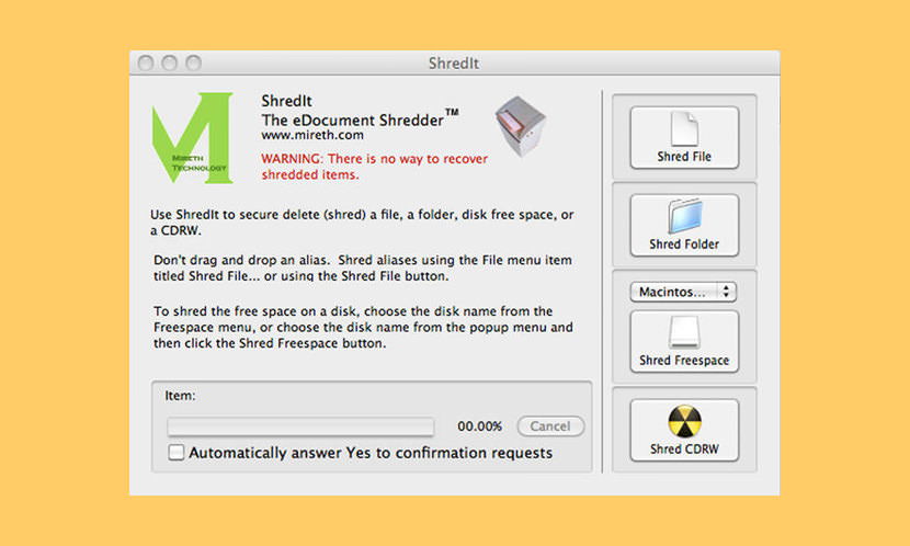 Free File Shredder For Mac