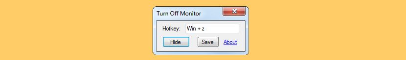 turn off monitor