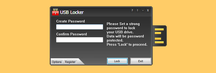 usb locker USB Password Protection Locker with Encryption For Flash Drive