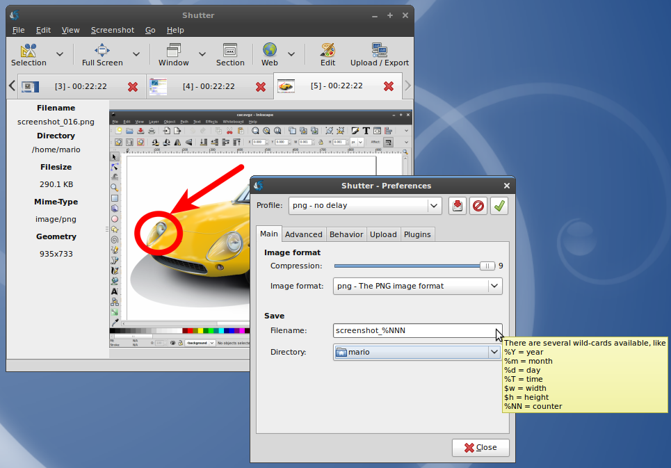 linux screenshot editor