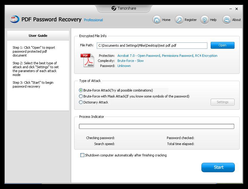 tenorshare pdf пароль крэк PDF Password Recovery / Remover для безопасного защищенного PDF