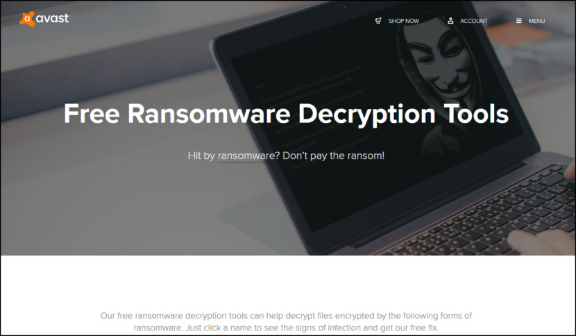 Avast Free Ransomware Decryption Tools