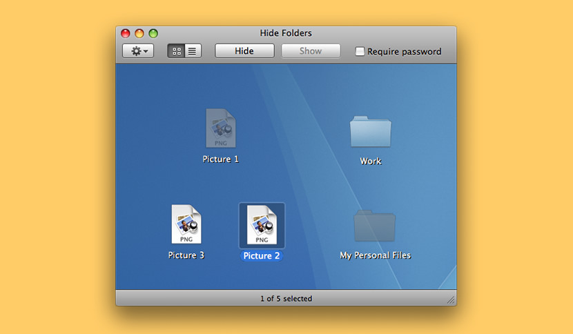 mac hide folders