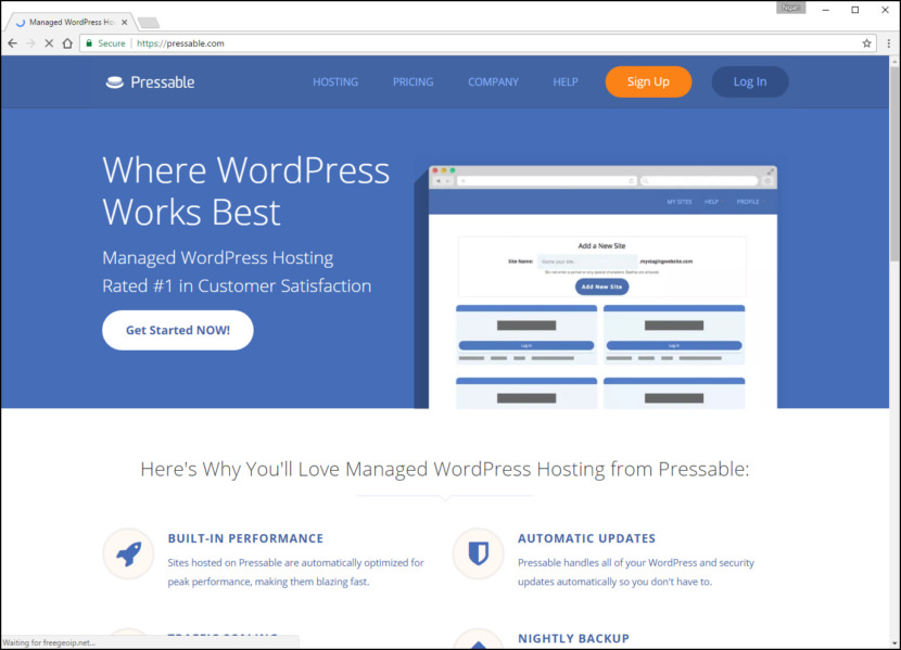 Pressable Fastest WordPress Hosting With Varnish Cache, CDN & Daily Backup