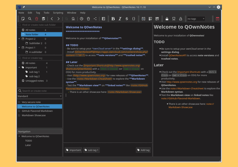 qownnotes sync nextcloud