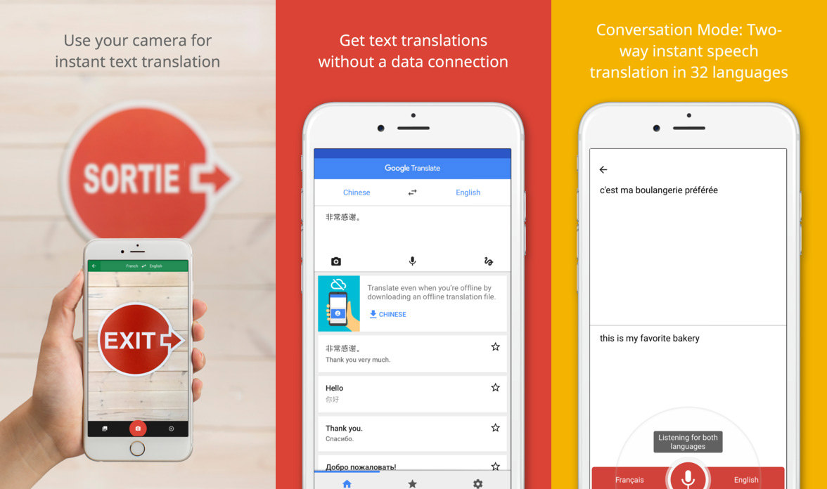 google translate app english to spanish