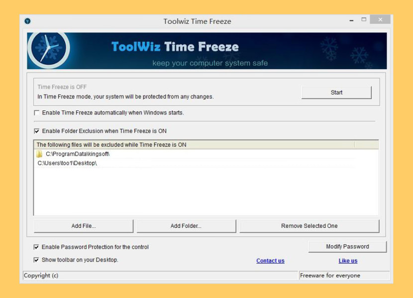 Toolwiz Time Freeze