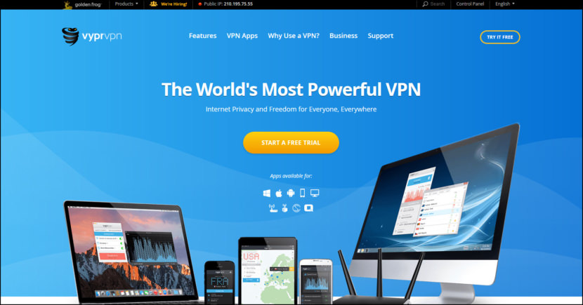 GoldenFrog's VyprVPN