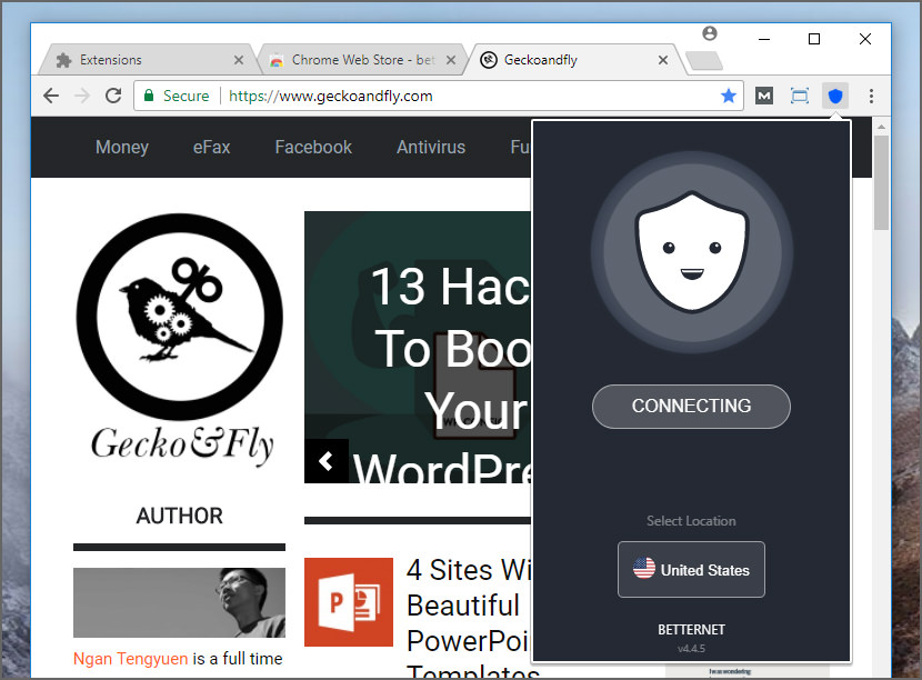 betternet extension for chrome