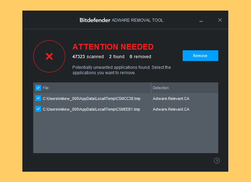 bitdefender adware removal tool for pc