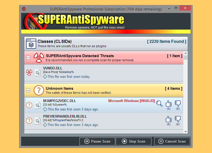 superantispyware slow updating database