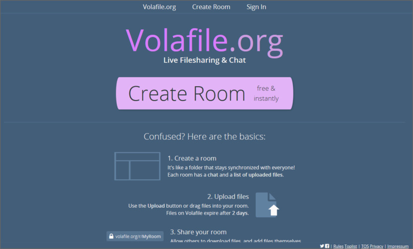 Volafile.io: Anonymous File Sharing Service Built Around 