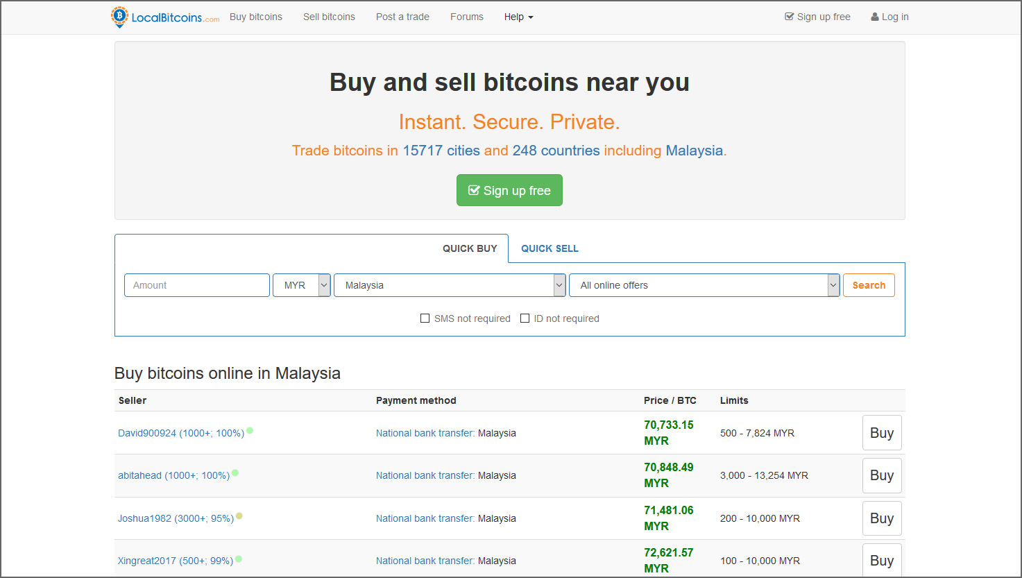 buy bitcoins cash by mail