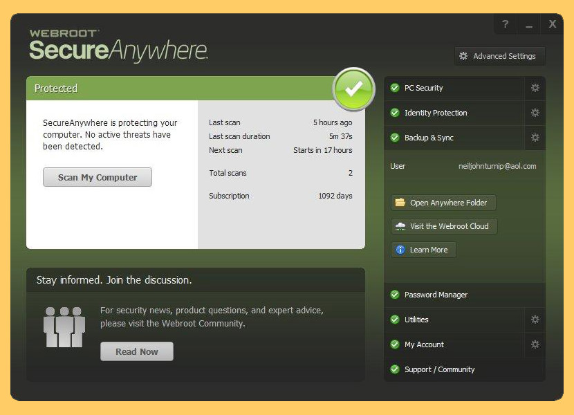 Webroot Secureanywhere Download With Key