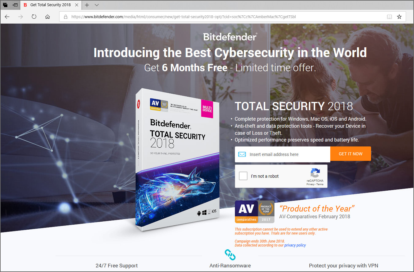 bitdefender total security 2021 free 180 days