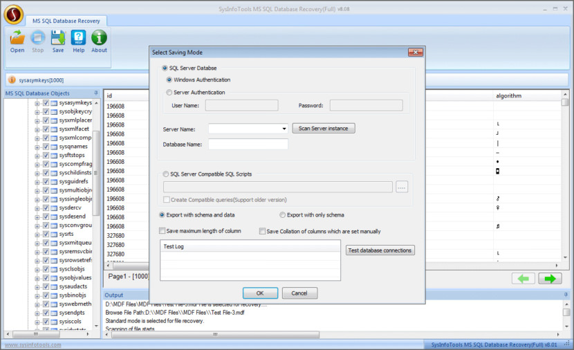 SysInfoTools Восстановление базы данных SQL