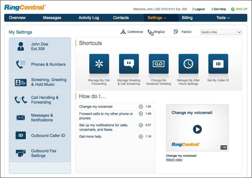 RingCentral Virtual PBX