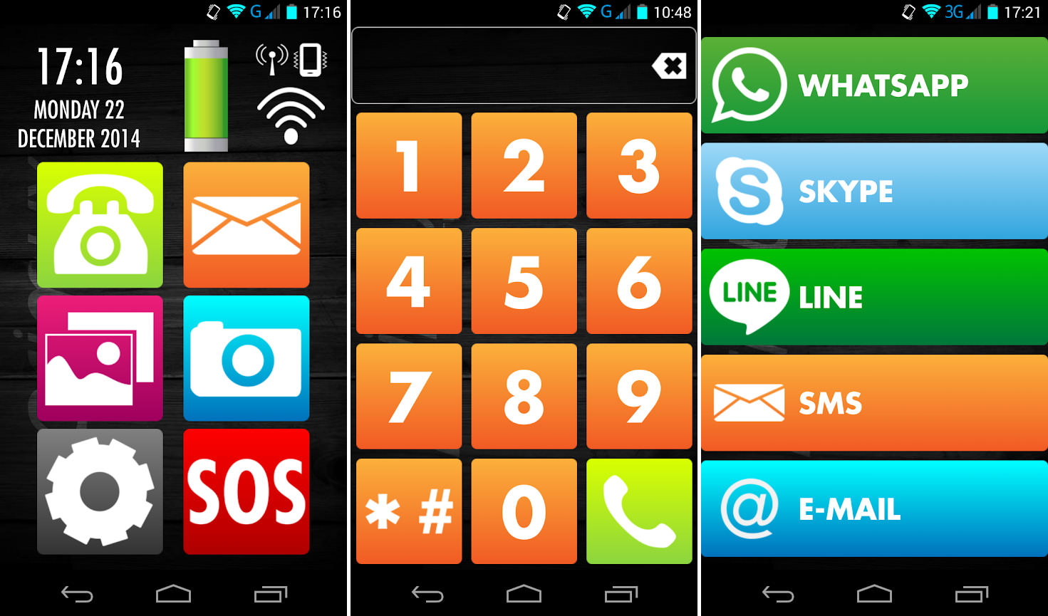 7 Free Senior Mode 'Themes' With Big Icons For Android Smartphone