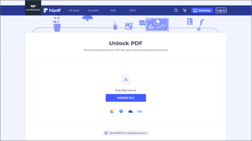 HiPDF Unlock PDF