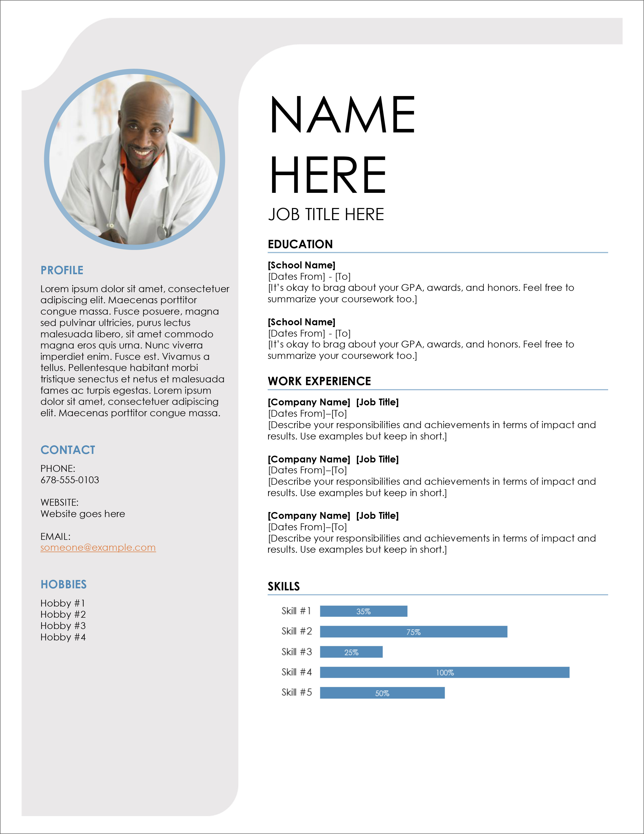 Ms Word Resume Template Free Download For Your Needs