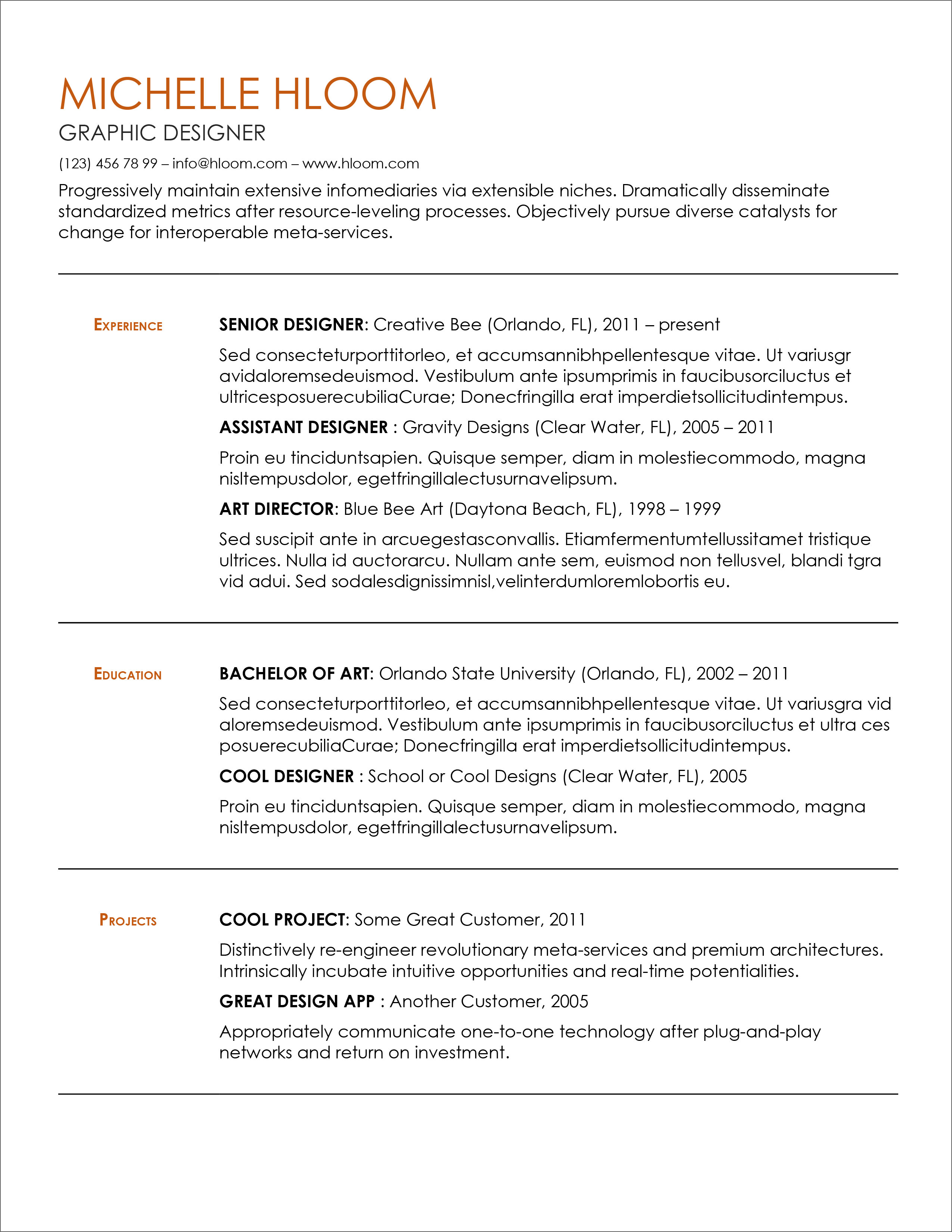 microsoft word android resume templates free download