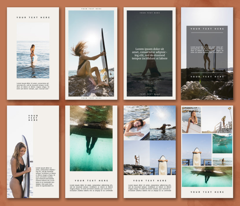 Surfing Instagram Stories Template