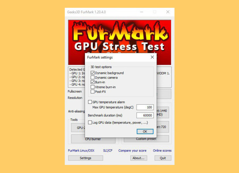 instal Geeks3D FurMark 1.35 free