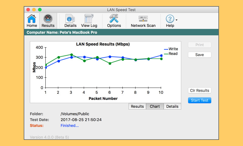 lan speed test android