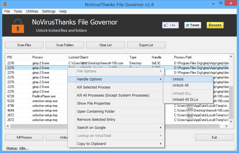 NoVirusThanks File Governor