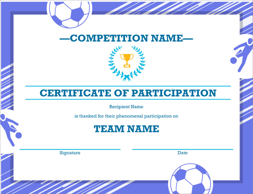 Screenshot of blank basketball certificate template