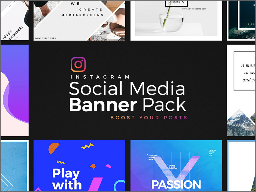 Download 35 Free Instagram Square Templates For Social Media Influencers PSD Mockup Templates