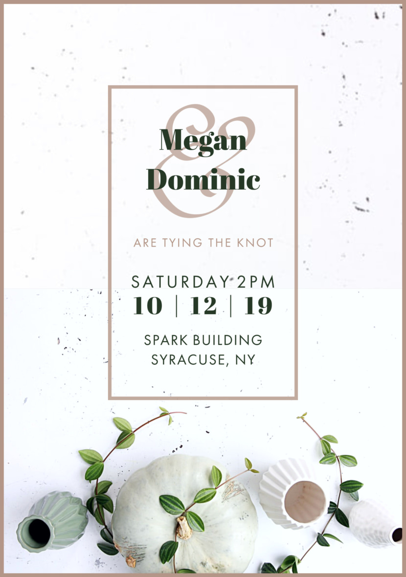 Wedding Invitation Templates - Printable Editable