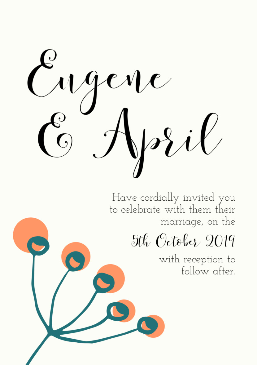 Wedding Invitation Templates - Printable Editable