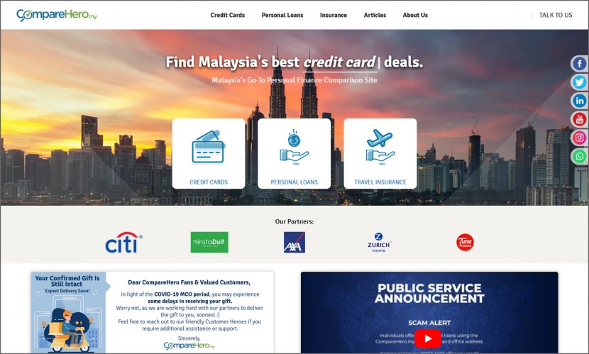 5 Malaysian Sites To Compare Credit Cards, Insurance, Loans, Fixed ...