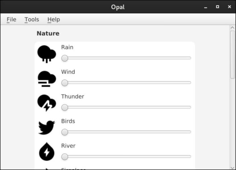 Opal Ambient Music Player